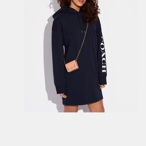 COACH Mini Wallet On A Chain With Floral Whipstitch BRAND NEW WITH TAGS - Picture 2 of 12